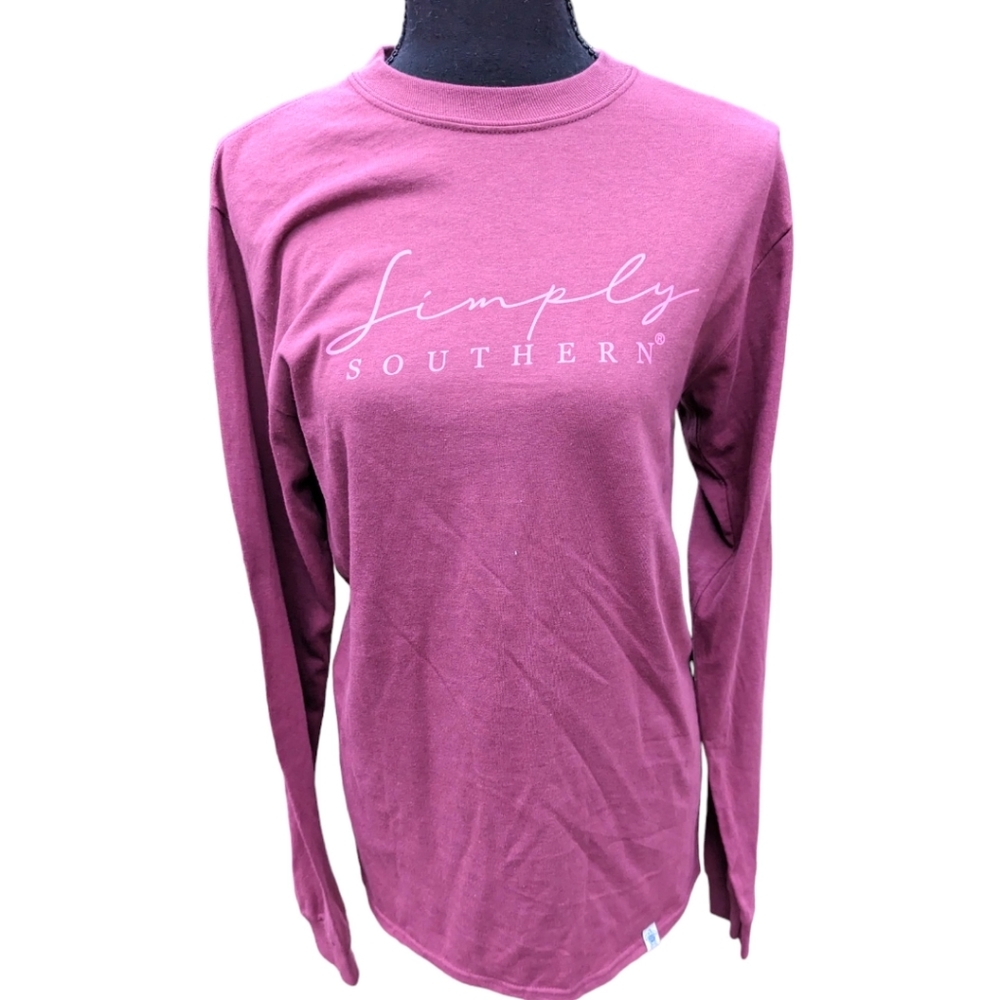 Simply Southern Lightning Bug Firefly Long Sleeve Women's Small Shirt‎